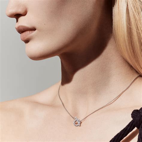 hermes finesse pendant white gold|hermes sapphire finesse necklace.